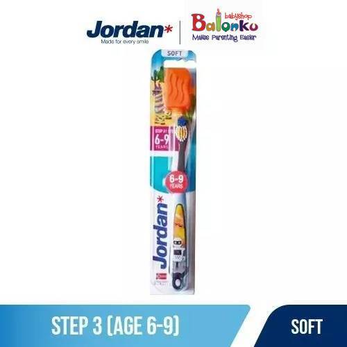 Jordan Oral Care Kids Step 3 Soft Mix Warna  - Sikat Gigi