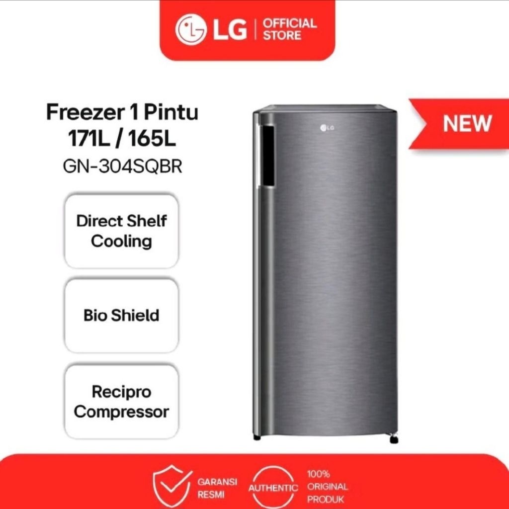 LG FREEZER 6 RAK GN 304SQBR