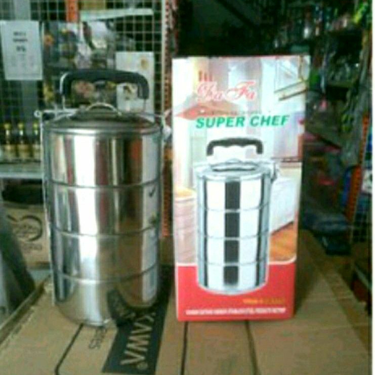 (SALE) Rantang Stainless Steel 4 Susun, 2 Susun / Rantang Stainless Steel Murah Diameter 14 cm