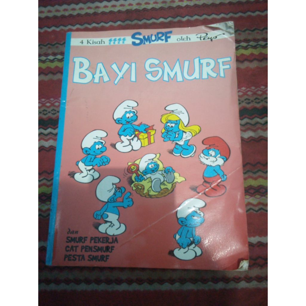 (Original)bayi smurf berwarna bekas