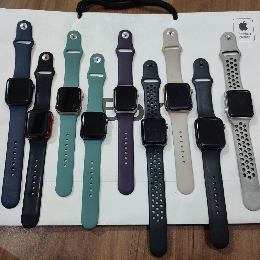 Apple Watch Series 3 38/42mm series 4-5-6-7-8-9-10 second original siap pakai