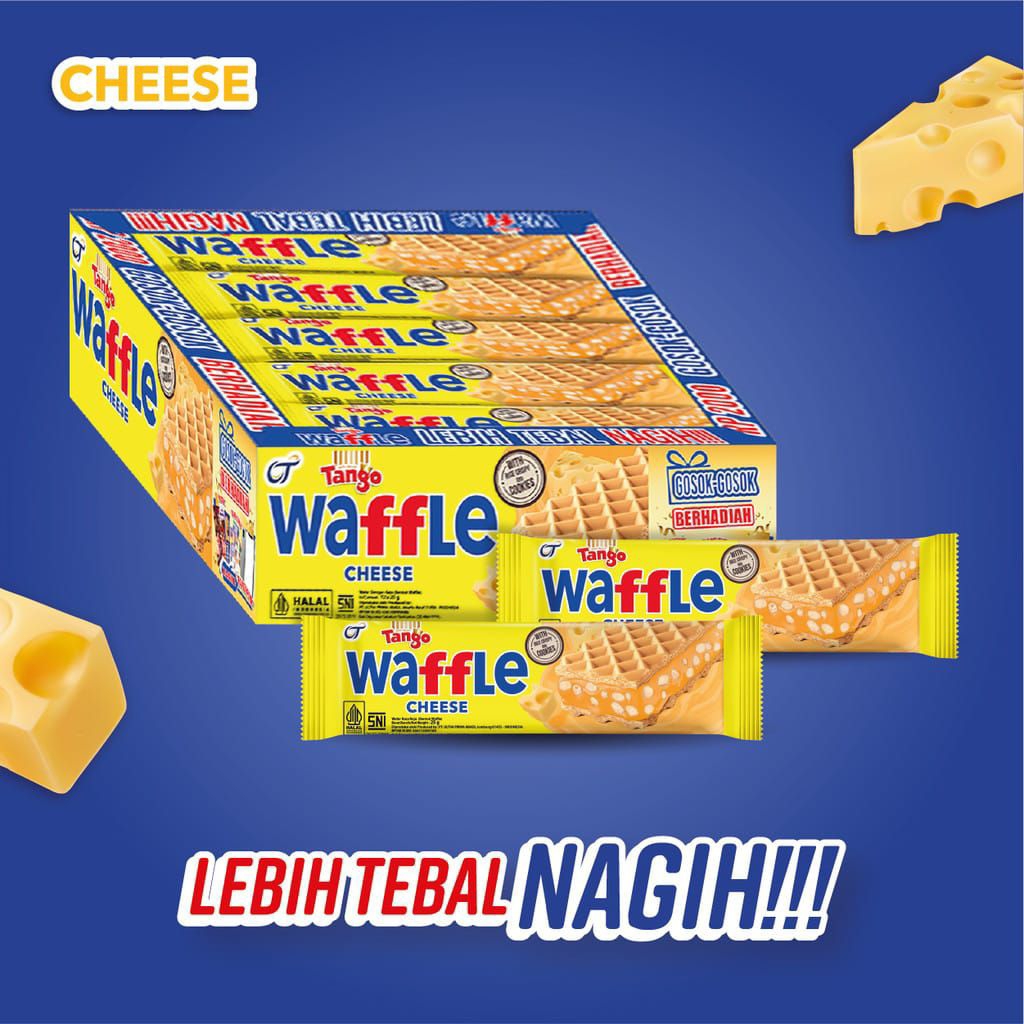 tango waffle cheese 25 gram / 1 Box isi 12 pcs