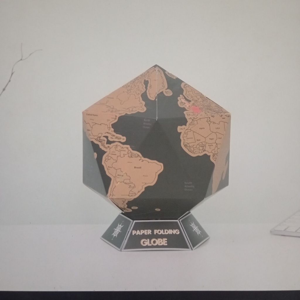 Paper folding Globe/replika globe dunia