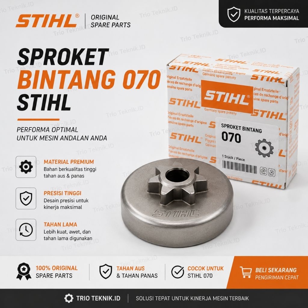 sprocket 070 chainsaw sprocket 070 model bintang asli original stihl