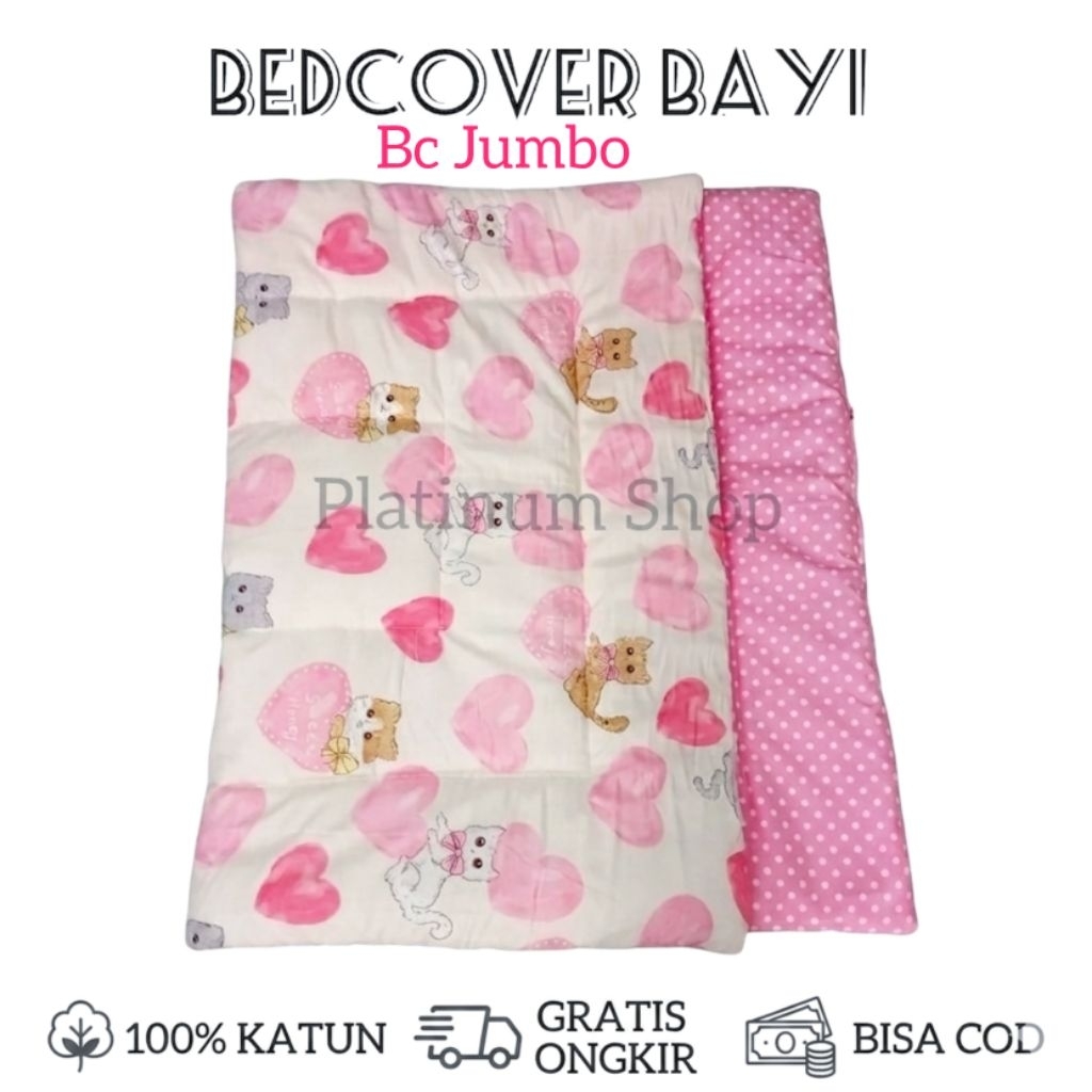 Platinum Baby | Bedcover Bayi Jumbo Selimut Katun CVC UK 110 x 85 cm