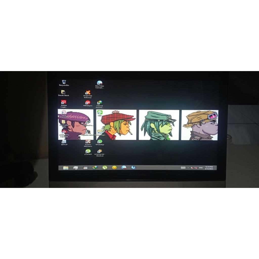 All in one lenovo core i3 gen 4 layar touchcreen 21,5 in