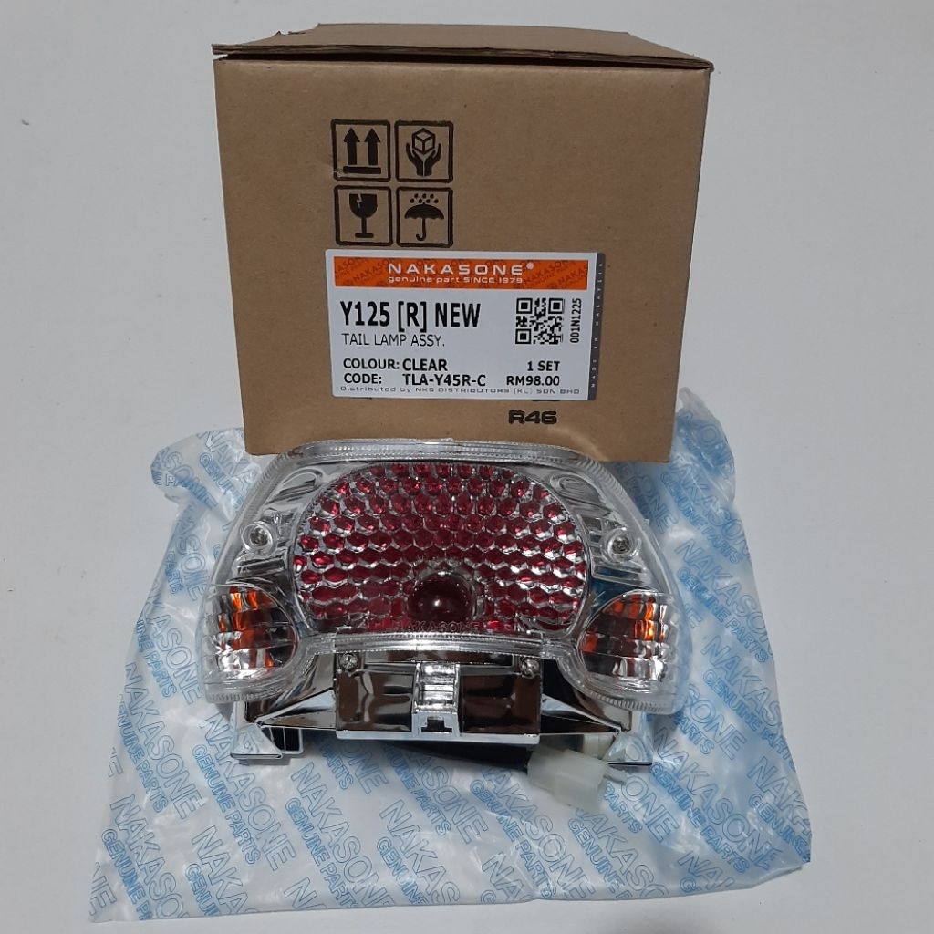 Yamaha 125Z RXZ Catalyzer lampu stop lampu belakang bening clear