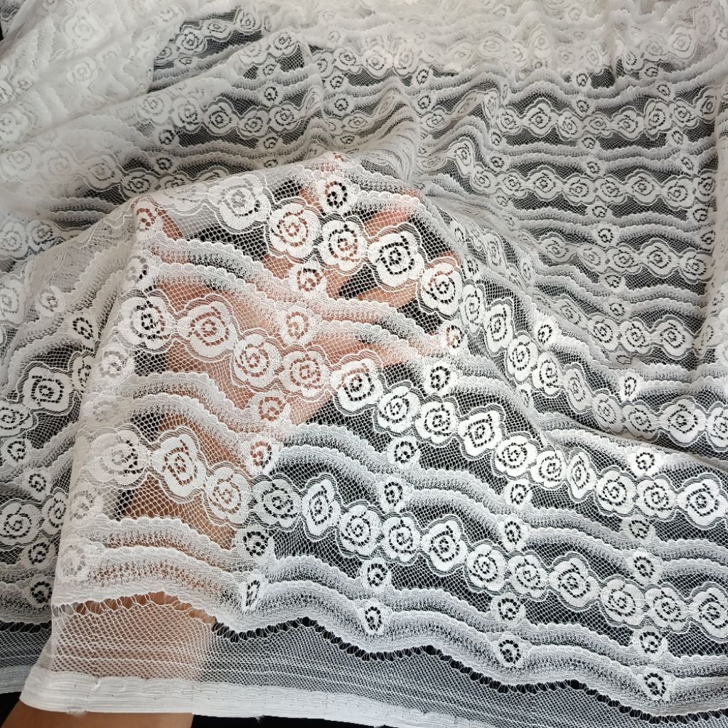 kain brokat premium mewah [BW/0,5meter] - kain brokat katun motif cantik - kain brokat katun meteran