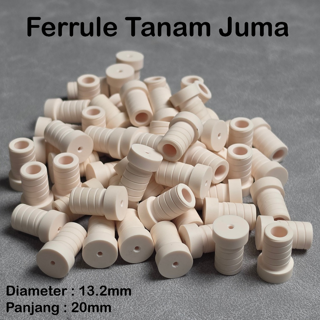 Ferrule Tanam Juma Lubang Ulir Cue Stick Billiard Ferulle 13.2mm - cocok untuk stick carbon 13mm cue