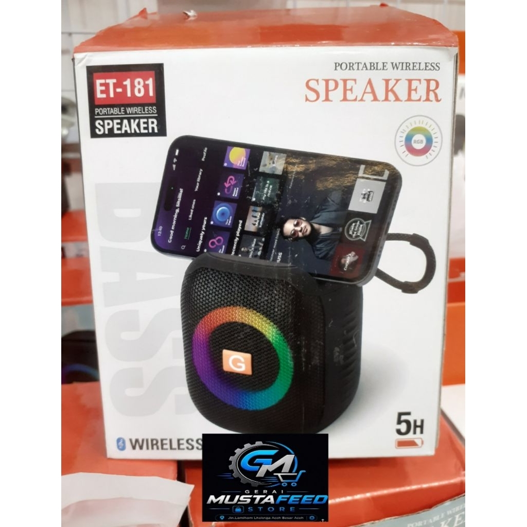 Speaker Bluetooth ACOME A10 - Tahan Air, Suara Stereo, Lampu RGB