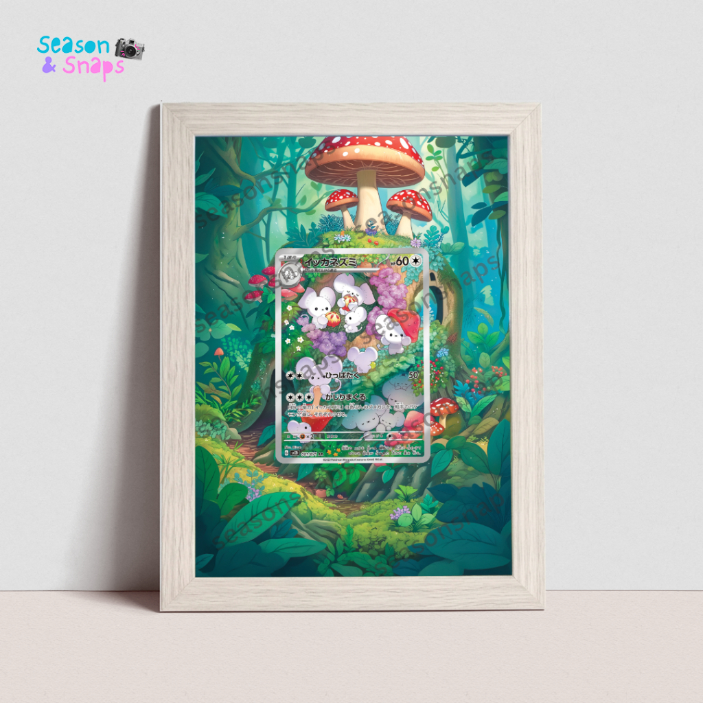 SEASONSNAPS Pokemon TCG Extended Art Frame - Maushold AR (Clay Burst)