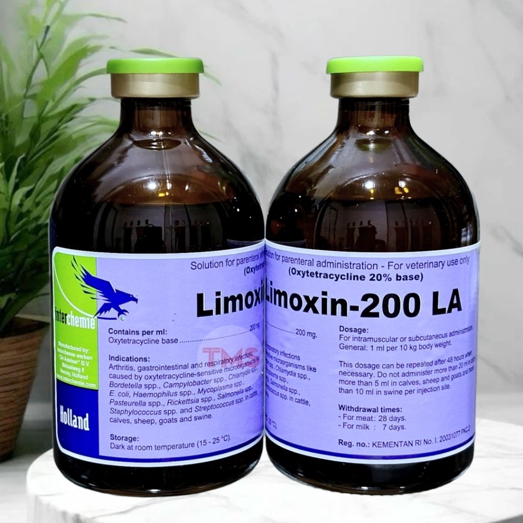 LIMOXIN 200 LA 100 ml Original Obat Antibiotik Sapi kambing domba