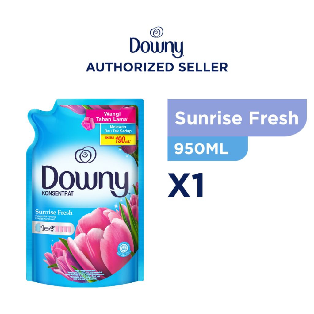 Pelembut Pewangi Downy Sunrise 950 ml | refill besar