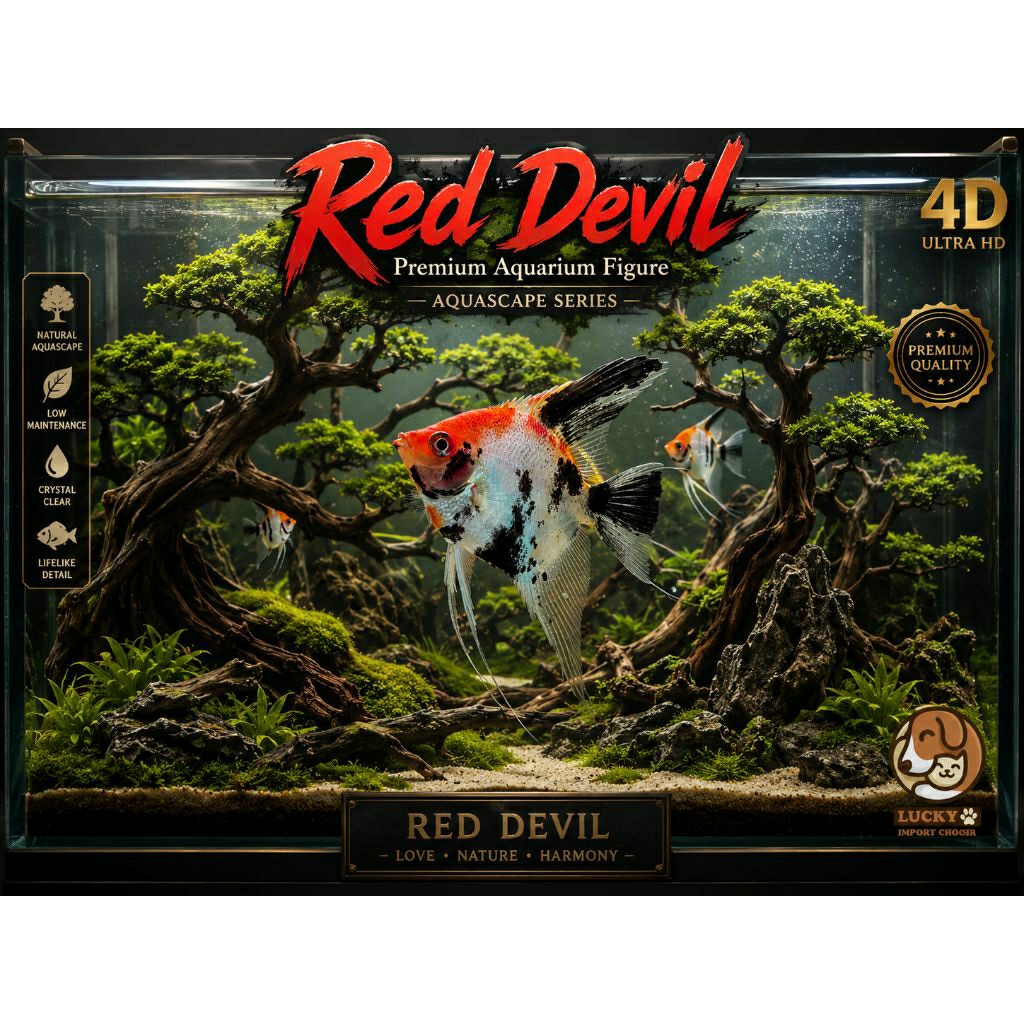 Manfish Red Devil / Red Devil Angelfish / Hiasan  / Mainan Anak