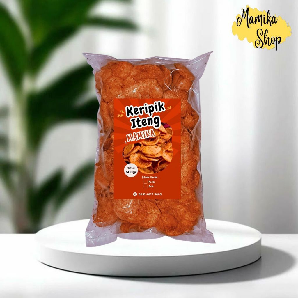 Kripset Iteng Pedas | Keripik Iteng | Basreng Pedas 500gr