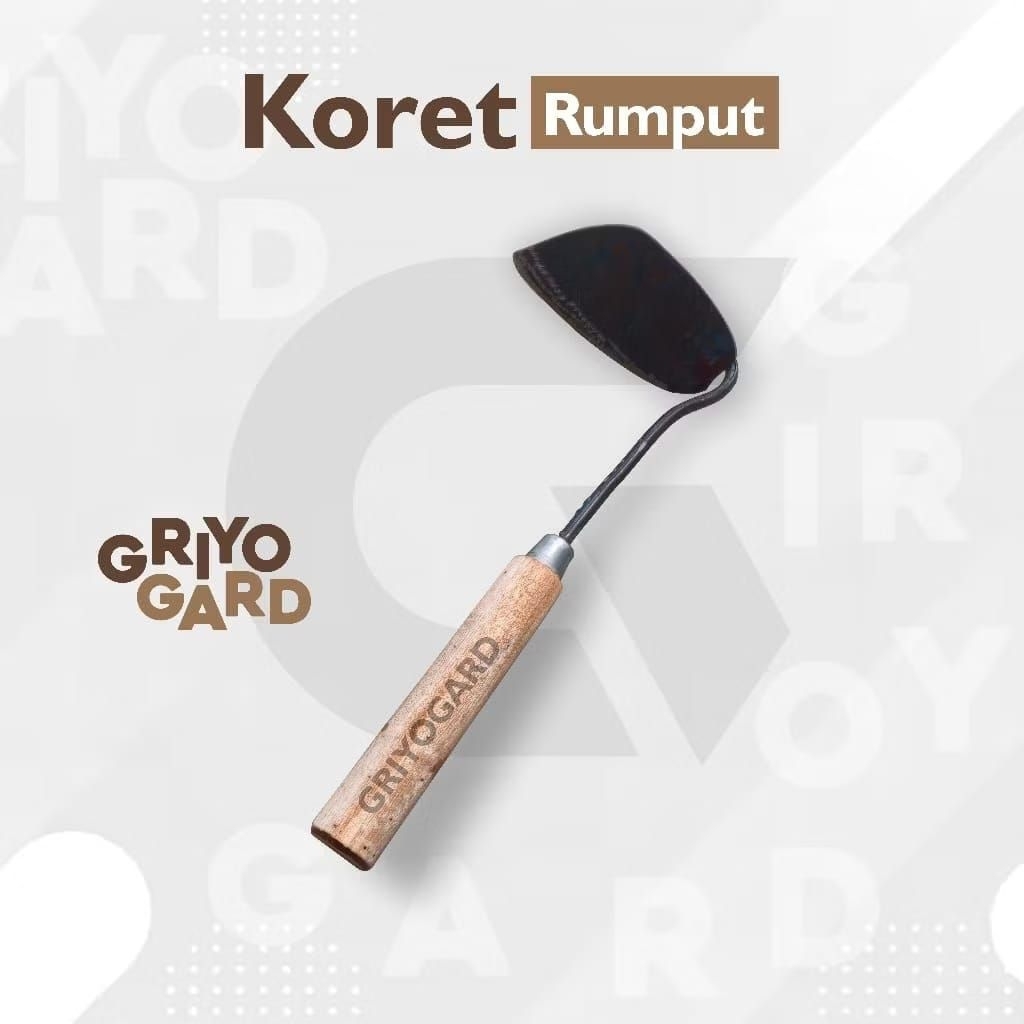 Cangkul Koret Rumput Baja Asli Tajam & Ringan