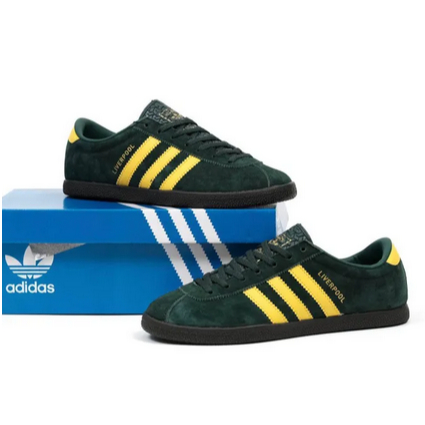 Sepatu Casual Sneaker Adidas Liverpool Green Yellow Unisex