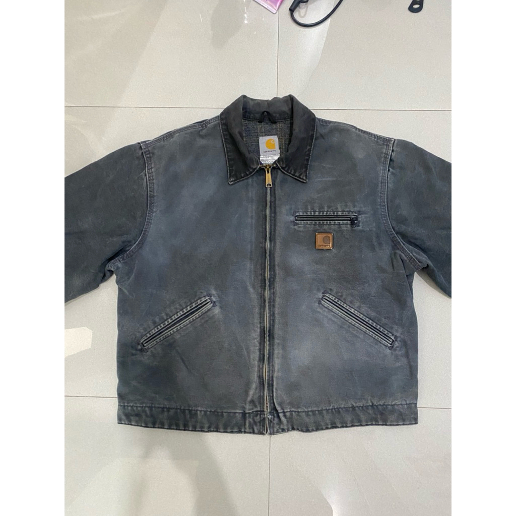 CARHARTT DETROIT JACKET J97PTL SIZE L ORIGINAL 100%