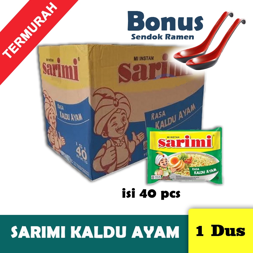 [PROMO] Sarimi Rasa Kaldu Ayam 1 Dus Bonus Sendok