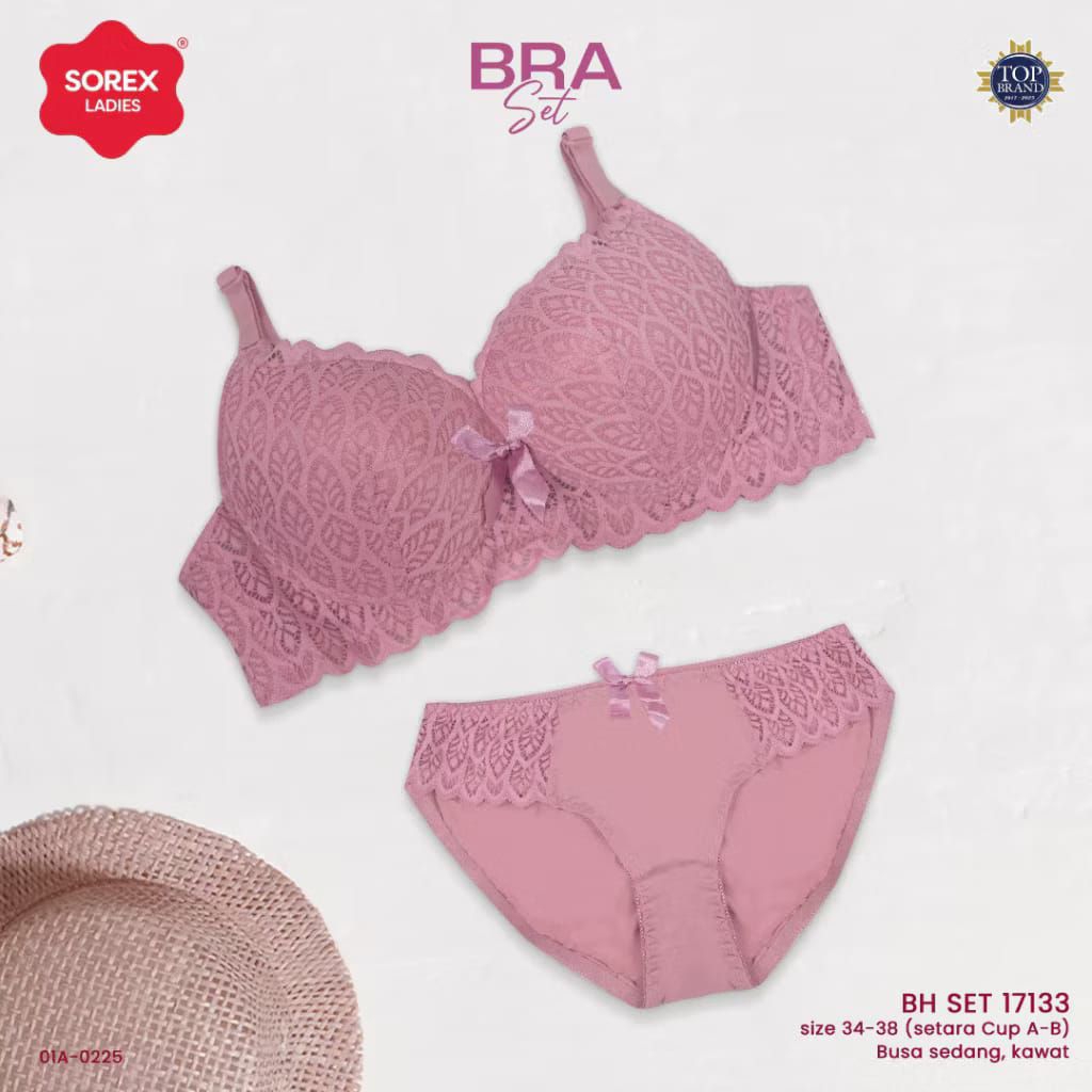Bh set | Bra set + Cd SOREX 17133 pakai kawat dan busa sedang