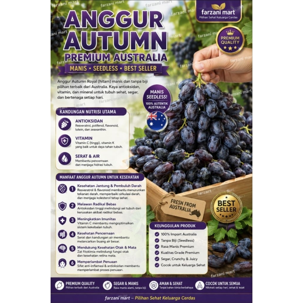 anggur autumn royal australia