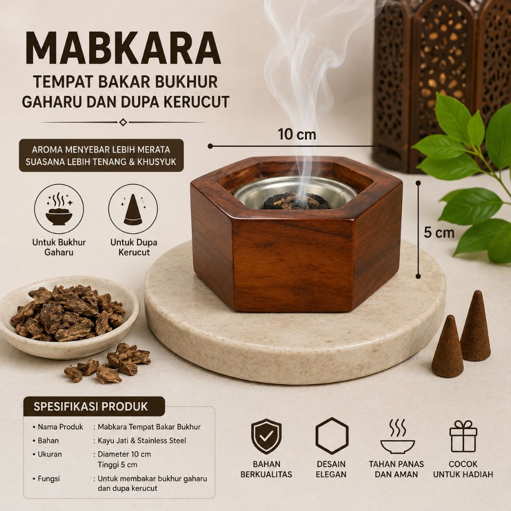 tempat buhur kayu . mabkhara