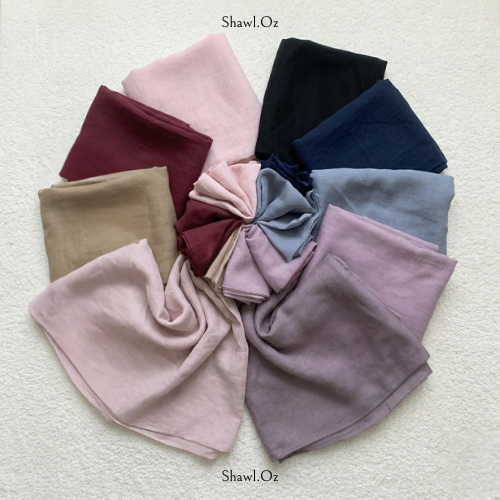 Shawl.oz Paris Polos Jadul Hijab Kerudung Segiempat / Kerudung Segi Empat Paris jadul