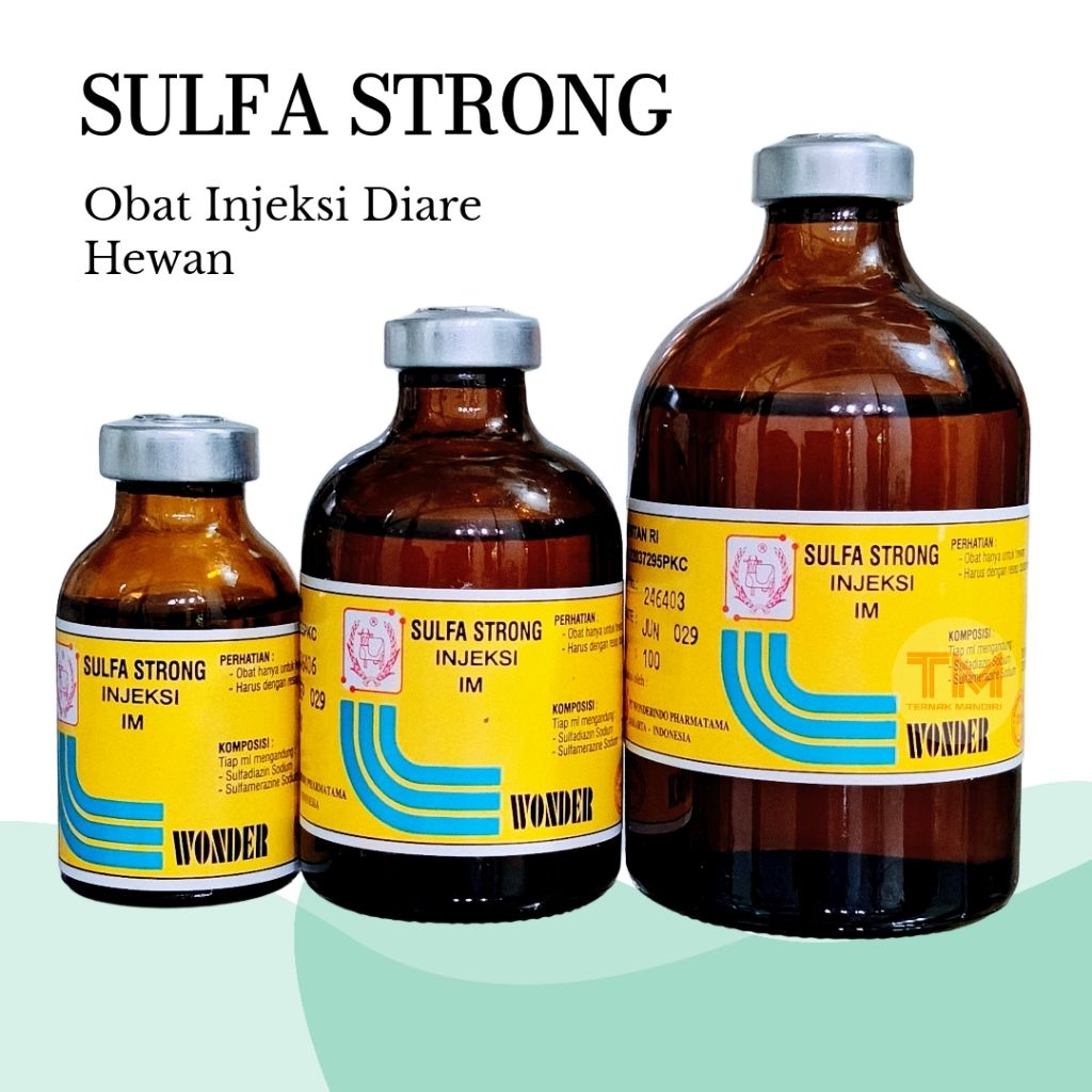 SULFA STRONG WONDER Obat Injeksi Diare Kambing domba sapi