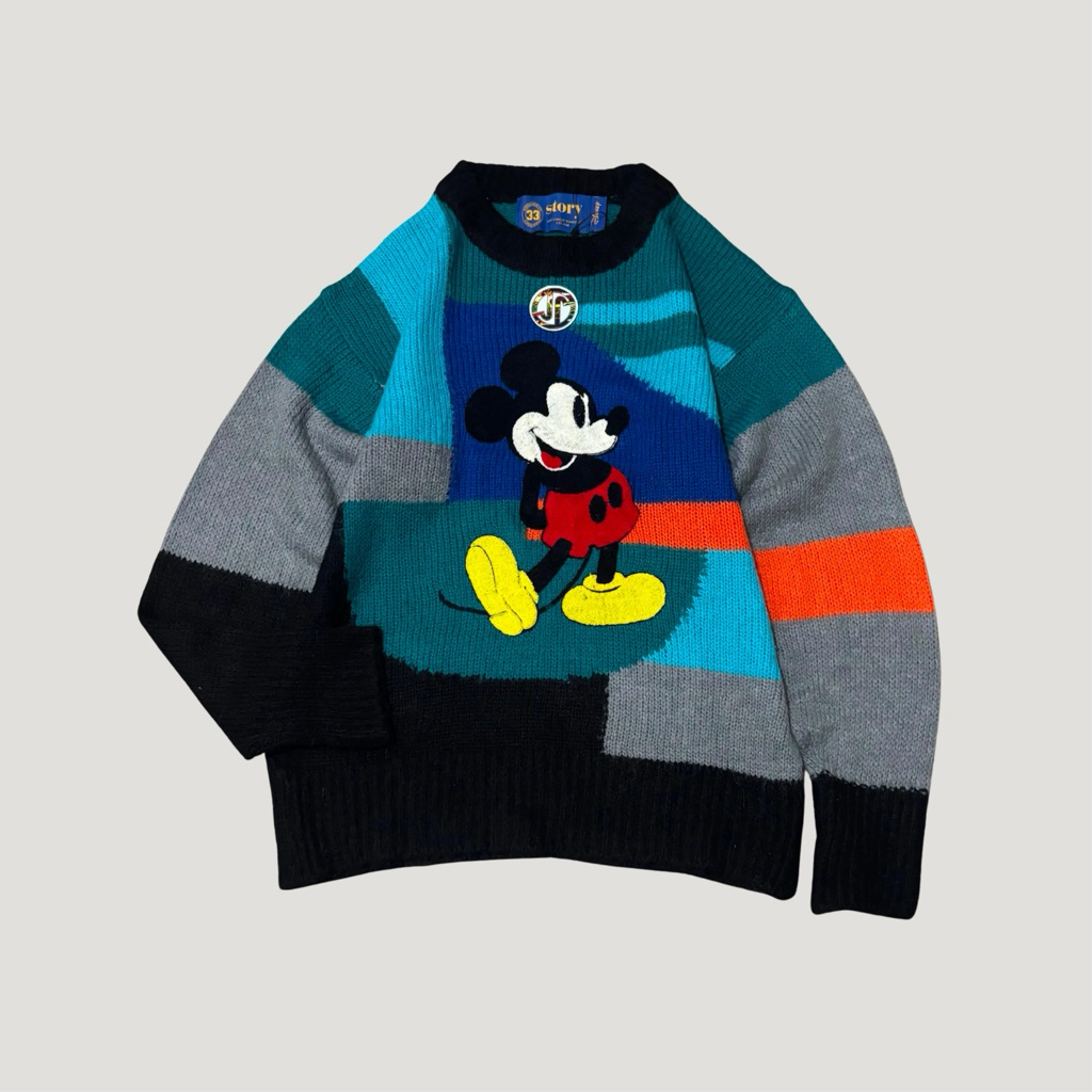 Vintage STORY DISNEY Mickey Knit Sweater | Sweater Disney