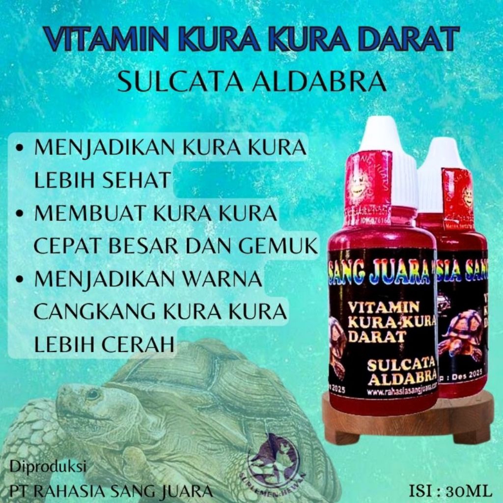 VITAMIN KURA KURA SULCATA ALDABRA 30 ml