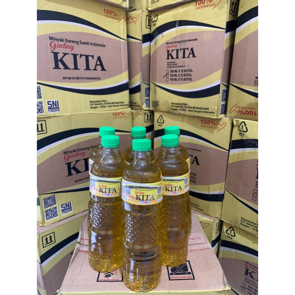 Minyak Goreng GADING KITA 750 ml - 1 DUS isi 12 Botol