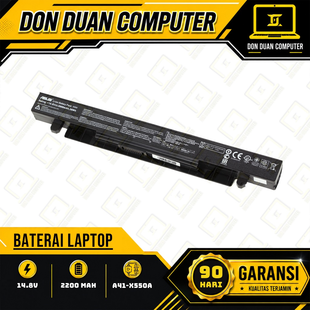 Baterai Batre Laptop Asus Vivobook A450 A550 X450 X550 X452 Series (A41-X550A / A41-X550E)