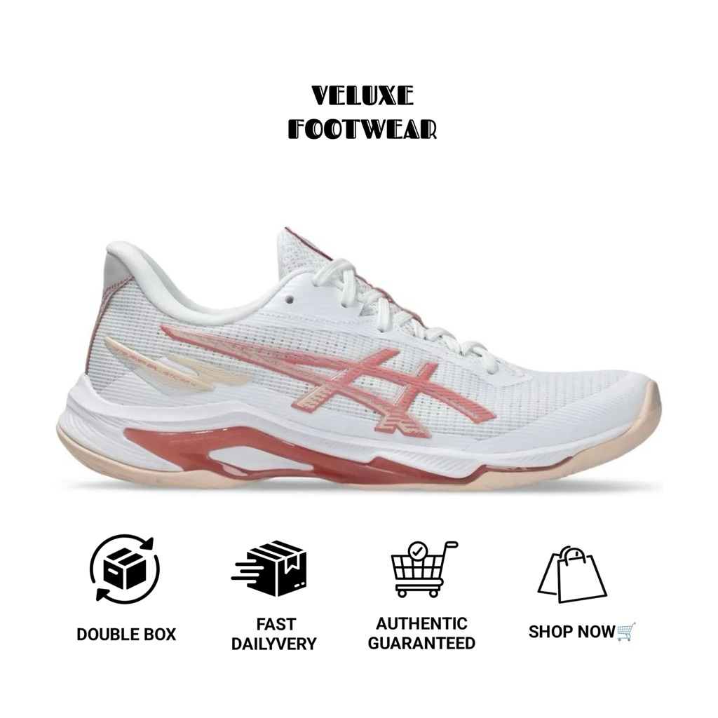 Sepatu Asics Netburner Ballistic FF MT 4 White Rose Rouge