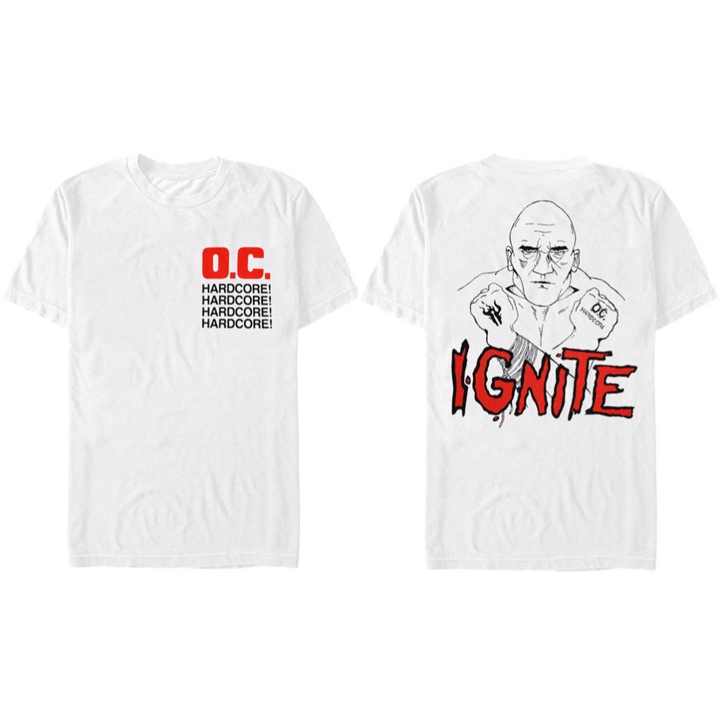 IGNITE HARDCORE TAG GILDAN HEAVY SIZE L T SHIRT