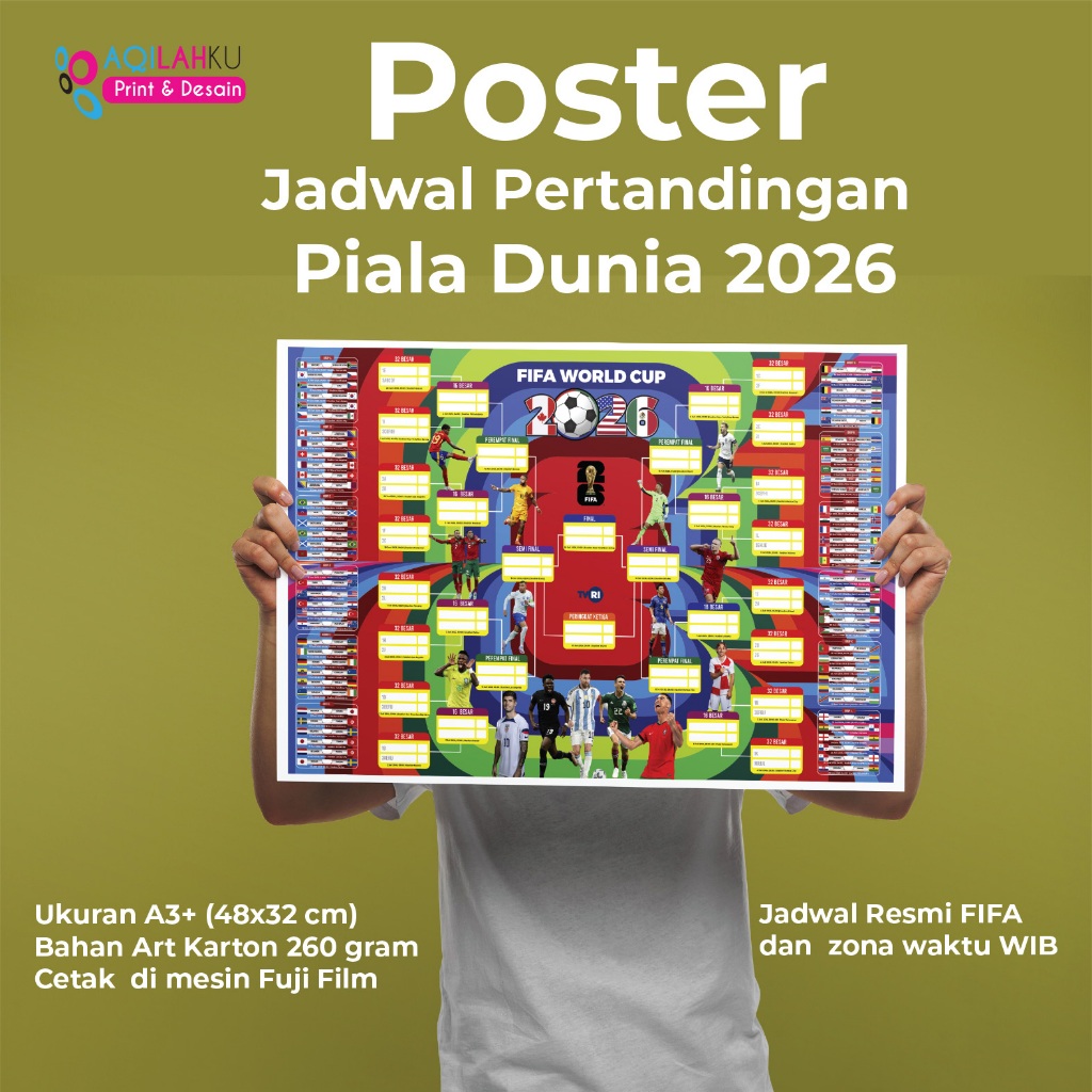 Poster Jadwal Piala Dunia FIFA World Cup 2026