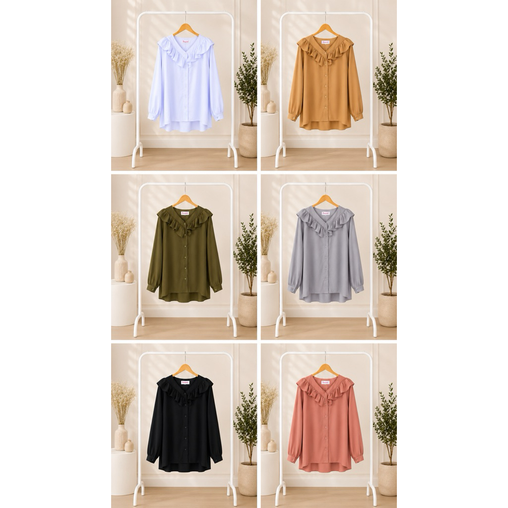 Lyodra Shirt (kemeja PLUS SIZE/BIG SIZE)