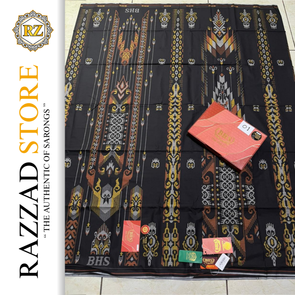 Razzad - BHS Infinity Gold Sarung Idaman Pria Modern, Kualitas No.1, 100% Original