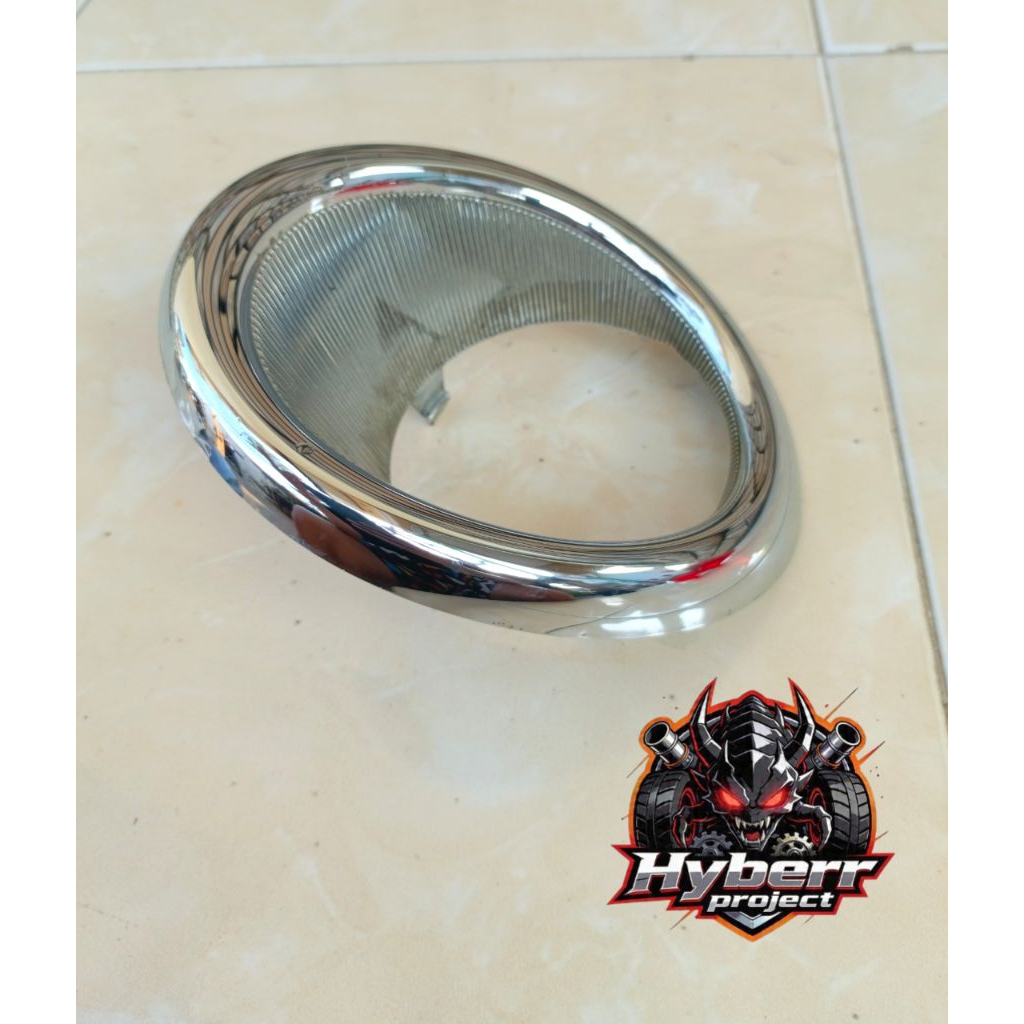 Cover Ring Foglamp kiri Ayla Agya 2013-2016 Chrome Original/ Cover Ring Foglamp Ayla 2013-2016 Origi