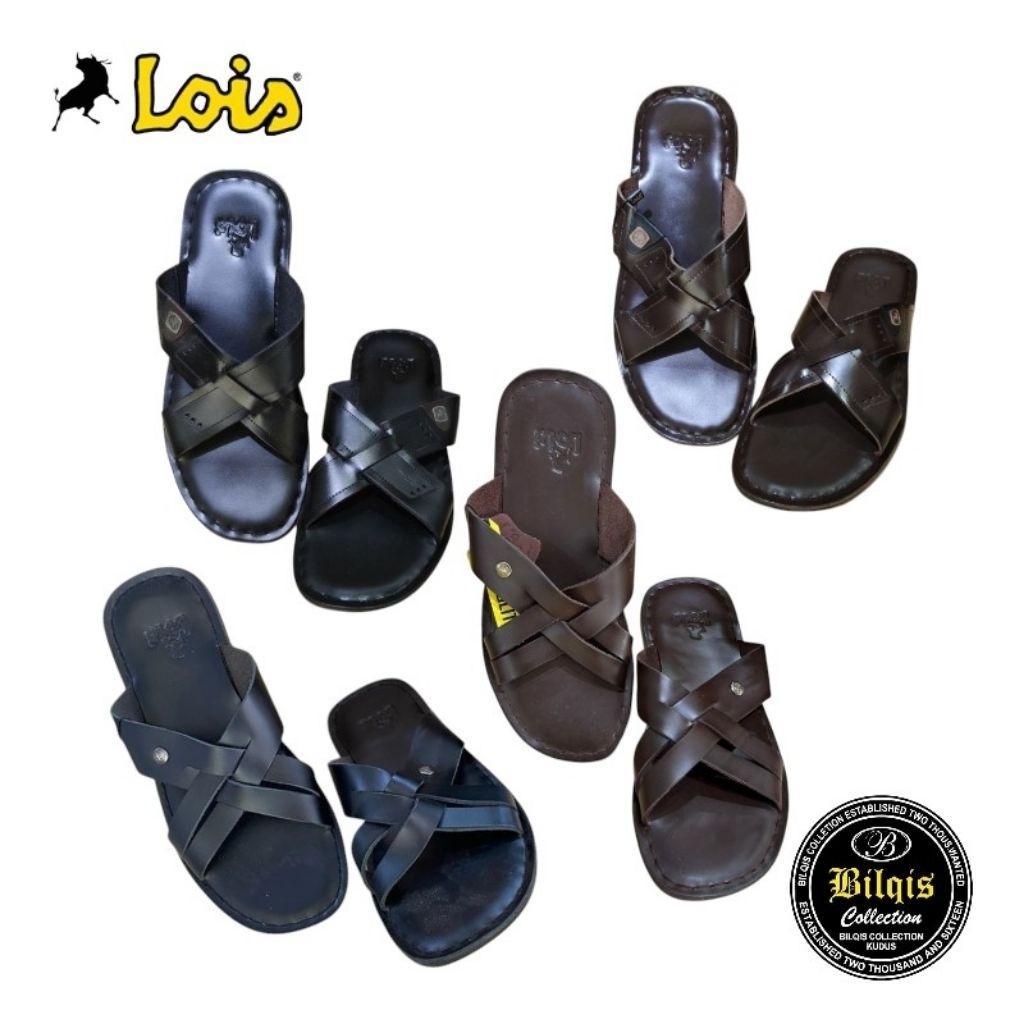 sandal lois pria original 100% kulit asli