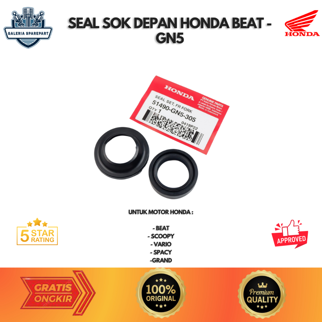sil sok depan beat - Seal shock GN5 universal Original