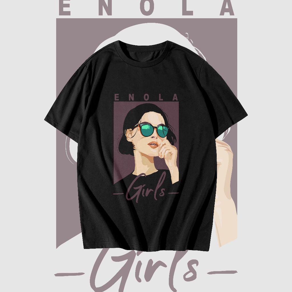 Enola Studio kaos Katun Pria wanita Enola Girls