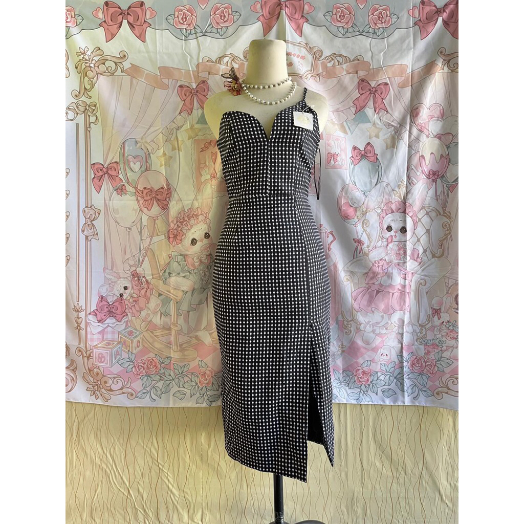 Tube dress pressbody bodyline korean dress tali satu