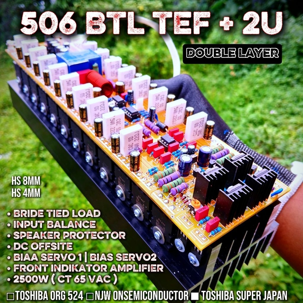 SOCL 506 TEF BTL SERIES PRO [ BTL ] 30 cm 2U | Double Layer | JLPCB FR4 | 506 BTL