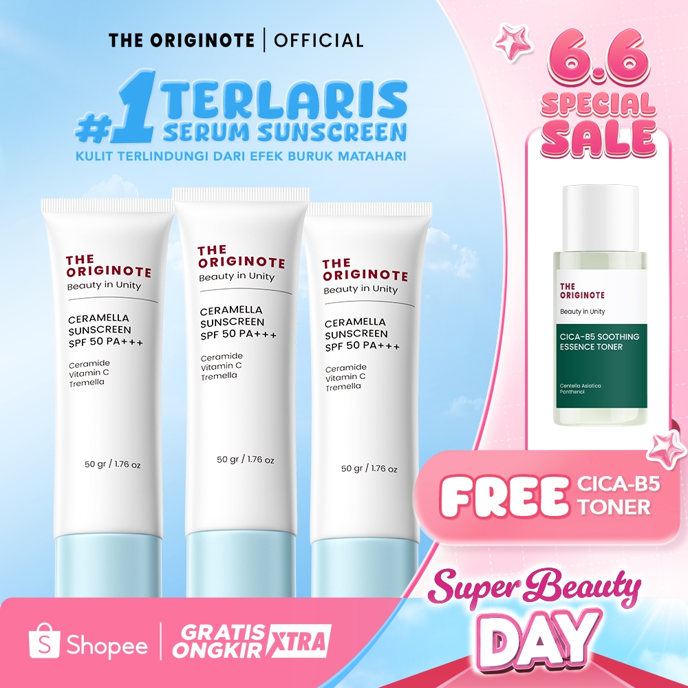 [FREE GIFT] The Originote Ceramella Sunscreen SPF 50 PA+++ - Sunscreen Wajah Ceramide Vitamin C | Su