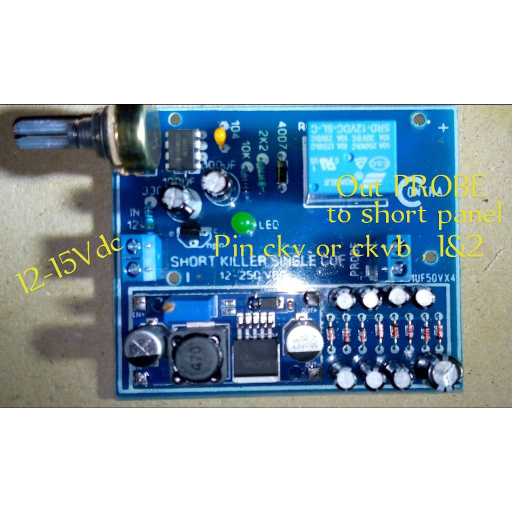 Modul short killer pemutus short jalur lcd/led