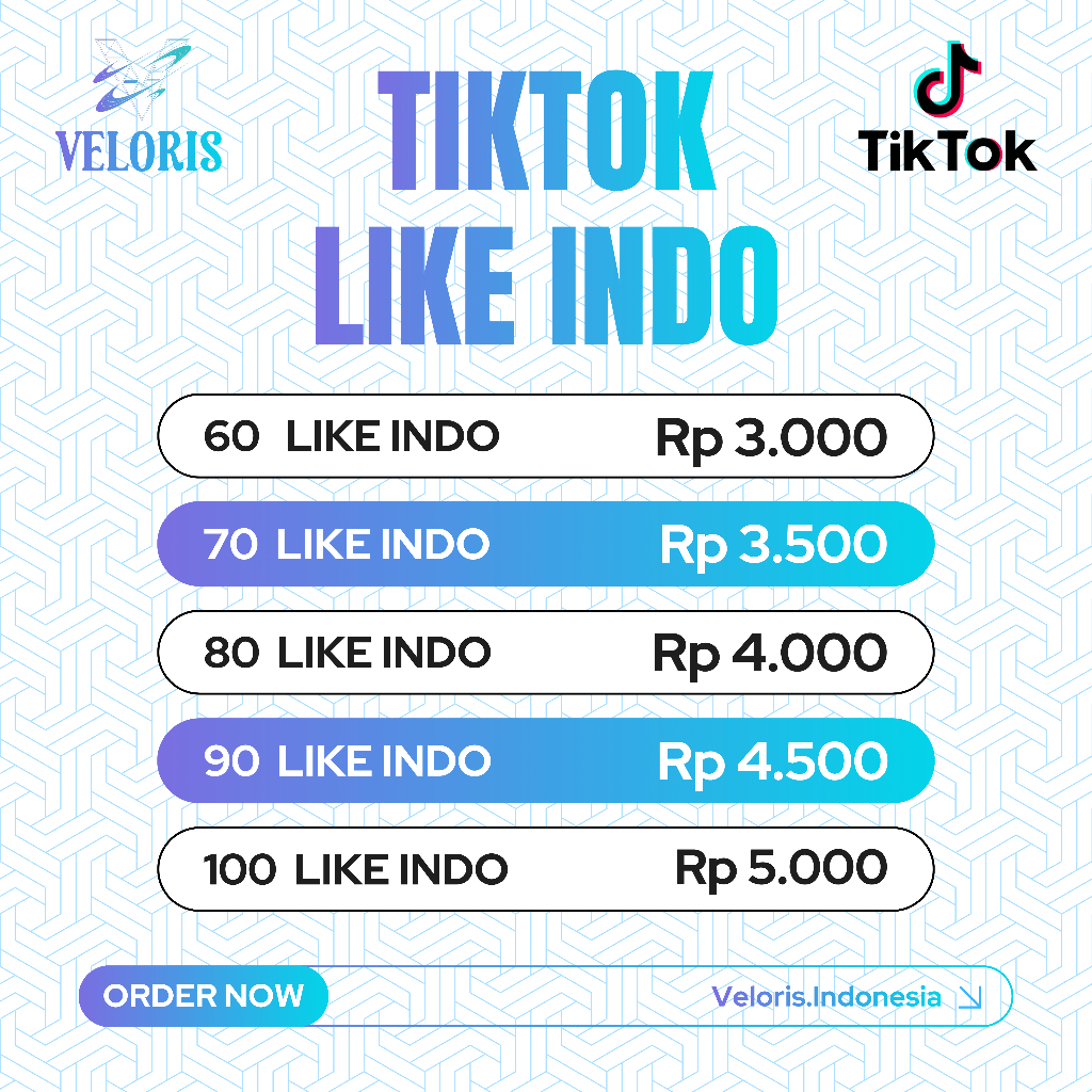 Like Tiktok Indo murah bergaransi Like Postingan Tiktok indonesia bergaransi murah berkualitas