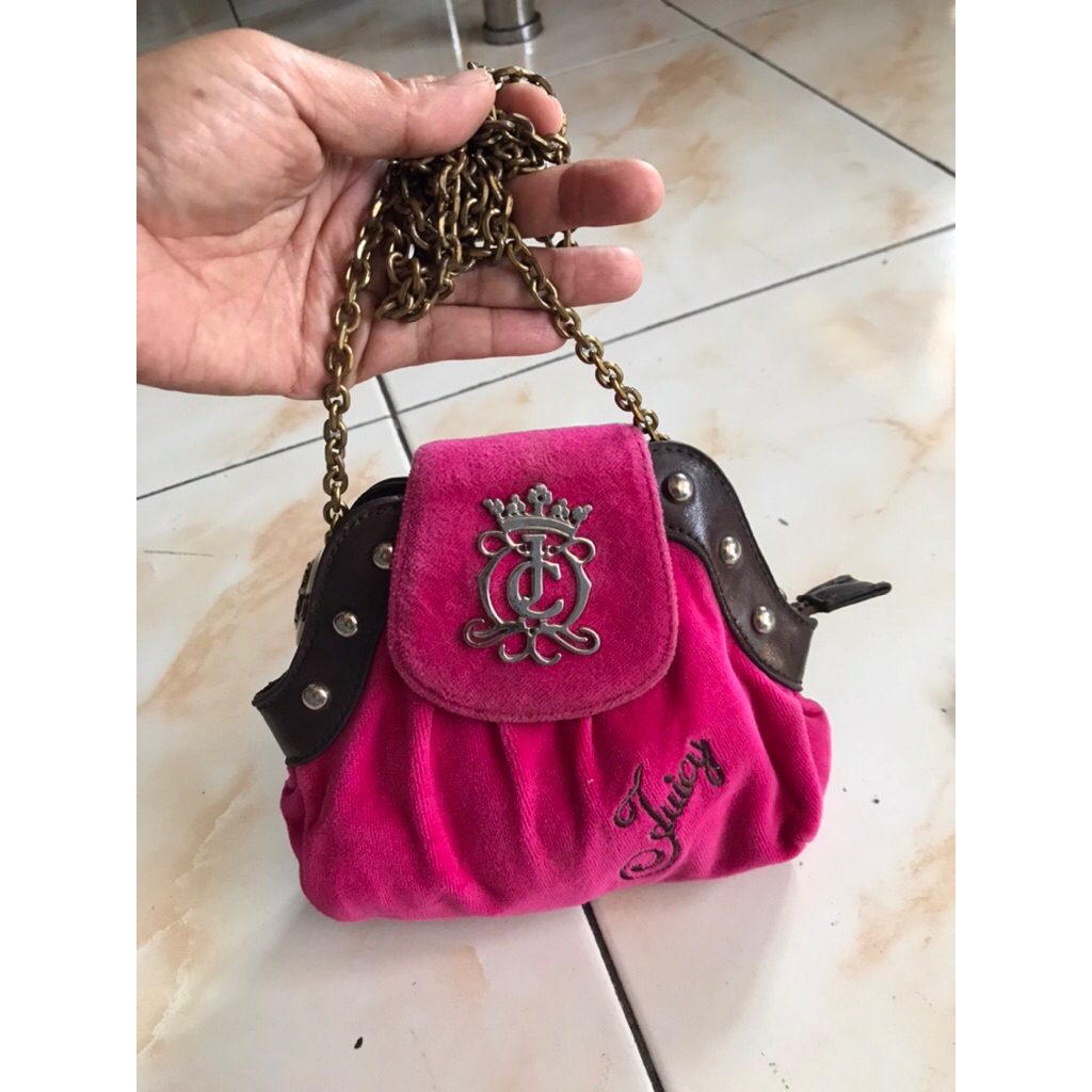 tas juicy couture y2k velvet mini