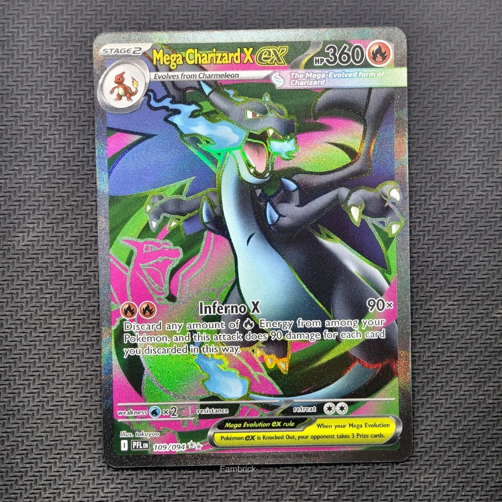 Pokemon TCG Mega Charizard X ex 109/094 SIR - Kartu Pokemon ENG Me02 Phantasmal Flames Pokemon Inggr