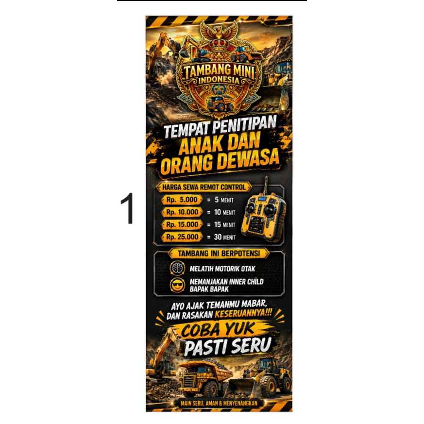 Xbanner/Stand Banner Paket usaha tambang mini albatros