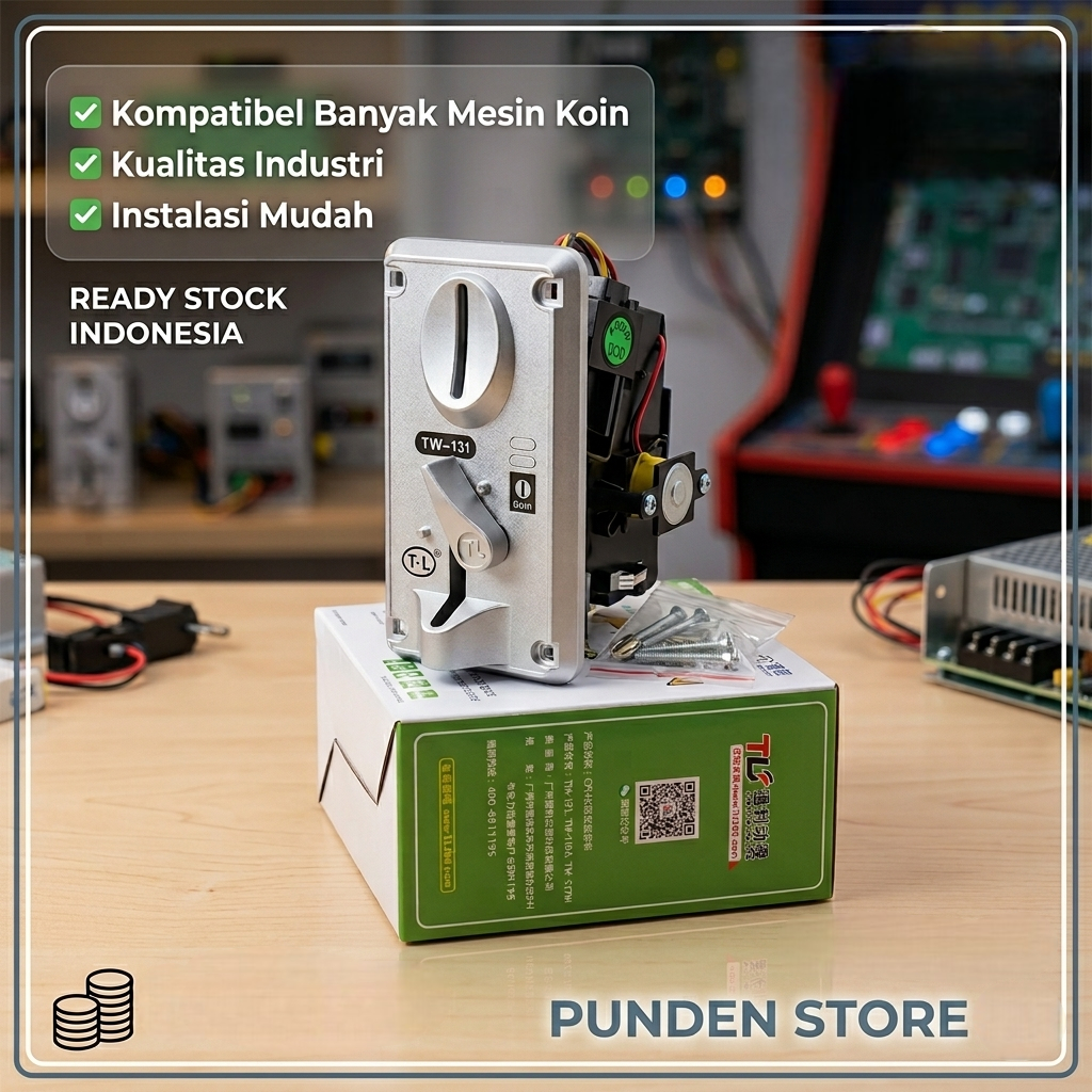 Coin Acceptor TW131 Selektor Koin Mesin Capit Boneka Arcade Token